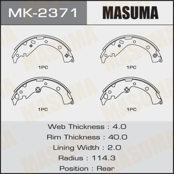 MASUMA MK-2371 - Kit ganasce freno autozon.pro