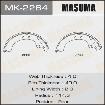 MASUMA MK-2284 - Kit ganasce freno autozon.pro