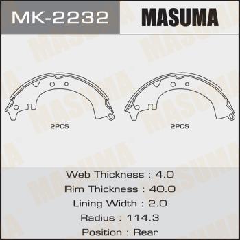 MASUMA MK-2232 - Kit ganasce freno autozon.pro