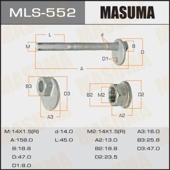 MASUMA MLS-552 - Bullone correzione campanatura autozon.pro