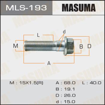 MASUMA MLS-193 - Bullone correzione campanatura autozon.pro