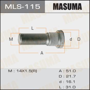 MASUMA MLS-115 - Bullone ruota autozon.pro