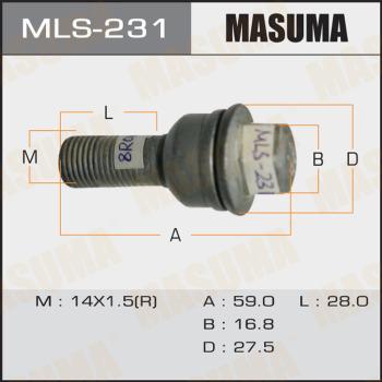 MASUMA MLS-231 - Bullone ruota autozon.pro