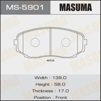 MASUMA MS-5901 - Kit ganasce freno autozon.pro