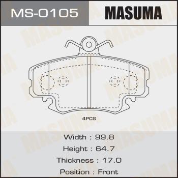 MASUMA MS-0105 - Kit ganasce freno autozon.pro