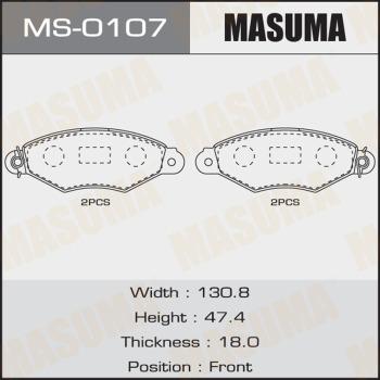 MASUMA MS-0107 - Kit ganasce freno autozon.pro