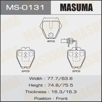 MASUMA MS-0131 - Kit ganasce freno autozon.pro