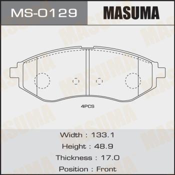 MASUMA MS-0129 - Kit ganasce freno autozon.pro