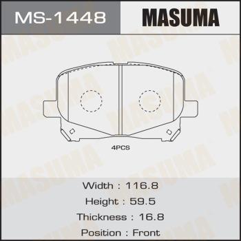 MASUMA MS-1448 - Kit ganasce freno autozon.pro