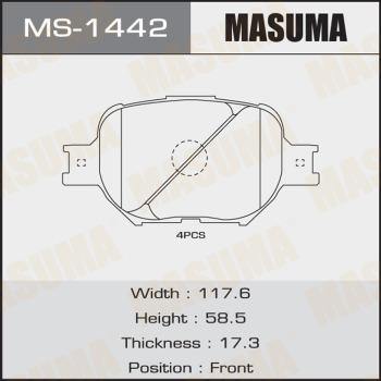 MASUMA MS-1442 - Kit ganasce freno autozon.pro