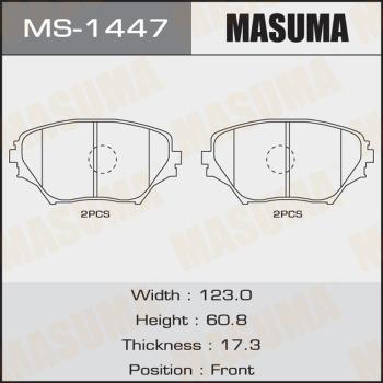 MASUMA MS-1447 - Kit ganasce freno autozon.pro