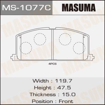 MASUMA MS-1077 - Kit ganasce freno autozon.pro