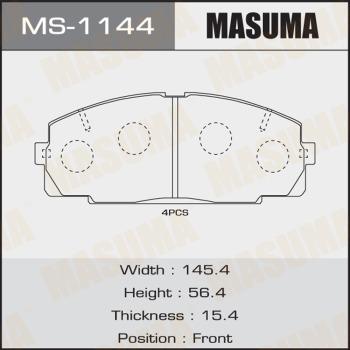 MASUMA MS-1144 - Kit ganasce freno autozon.pro