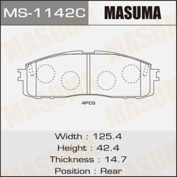 MASUMA MS-1142 - Kit ganasce freno autozon.pro