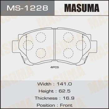 MASUMA MS-1228 - Kit ganasce freno autozon.pro