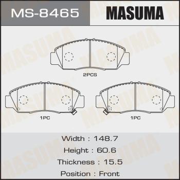 MASUMA MS-8465 - Kit ganasce freno autozon.pro