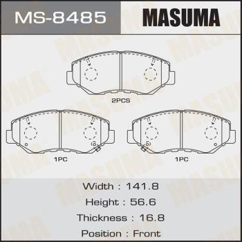 MASUMA MS-8485 - Kit ganasce freno autozon.pro