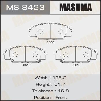 MASUMA MS-8423 - Kit ganasce freno autozon.pro