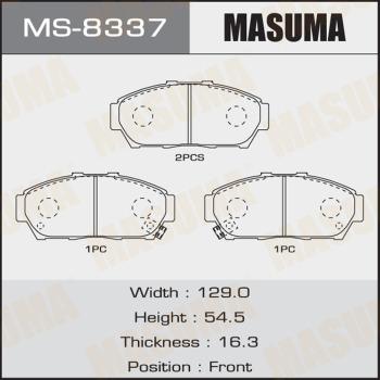 MASUMA MS-8337 - Kit ganasce freno autozon.pro