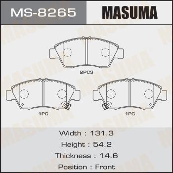 MASUMA MS-8265 - Kit ganasce freno autozon.pro