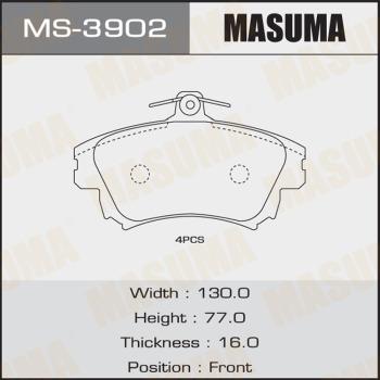 MASUMA MS-3902 - Kit ganasce freno autozon.pro