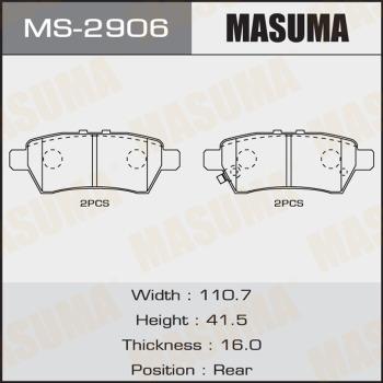 MASUMA MS-2906 - Kit ganasce freno autozon.pro