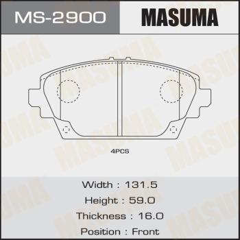 MASUMA MS-2900 - Kit ganasce freno autozon.pro