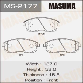 MASUMA MS-2177 - Kit ganasce freno autozon.pro