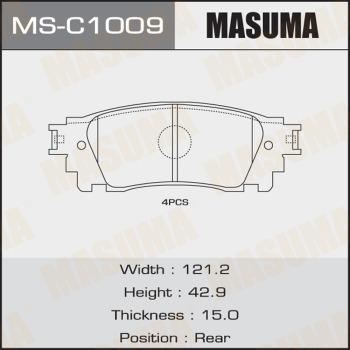 MASUMA MS-C1009 - Kit ganasce freno autozon.pro