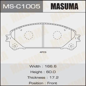 MASUMA MS-C1005 - Kit ganasce freno autozon.pro