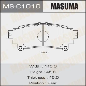 MASUMA MS-C1010 - Kit ganasce freno autozon.pro