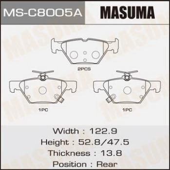 MASUMA MS-C8005A - Kit ganasce freno autozon.pro