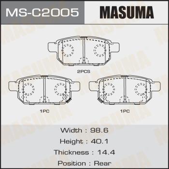 MASUMA MS-C2005 - Kit ganasce freno autozon.pro