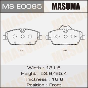 MASUMA MS-E0095 - Kit ganasce freno autozon.pro