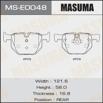 MASUMA MS-E0048 - Kit ganasce freno autozon.pro