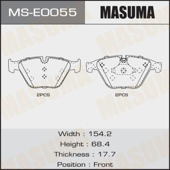 MASUMA MS-E0055 - Kit ganasce freno autozon.pro