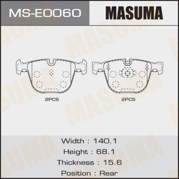 MASUMA MS-E0060 - Kit ganasce freno autozon.pro