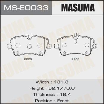 MASUMA MS-E0033 - Kit ganasce freno autozon.pro