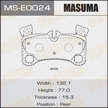 MASUMA MS-E0024 - Kit ganasce freno autozon.pro