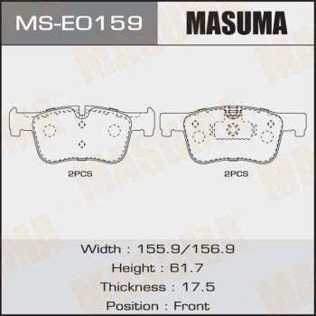 MASUMA MS-E0159 - Kit ganasce freno autozon.pro