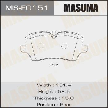 MASUMA MS-E0151 - Kit ganasce freno autozon.pro