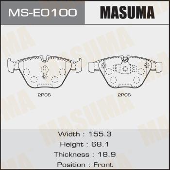 MASUMA MS-E0100 - Kit ganasce freno autozon.pro