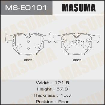 MASUMA MS-E0101 - Kit ganasce freno autozon.pro