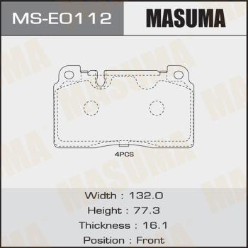 MASUMA MS-E0112 - Kit ganasce freno autozon.pro