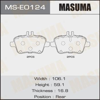 MASUMA MS-E0124 - Kit ganasce freno autozon.pro