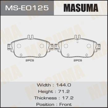 MASUMA MS-E0125 - Kit ganasce freno autozon.pro