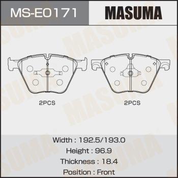 MASUMA MS-E0171 - Kit ganasce freno autozon.pro