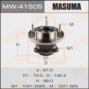 MASUMA MW-41505 - Kit cuscinetto ruota autozon.pro