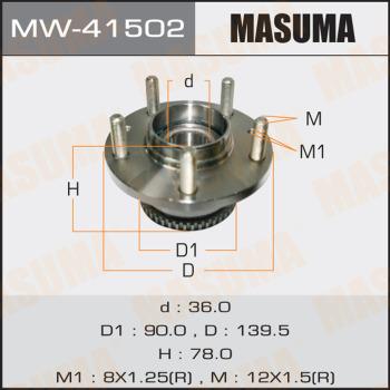 MASUMA MW41502 - Mozzo ruota autozon.pro