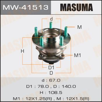 MASUMA MW41513 - Mozzo ruota autozon.pro